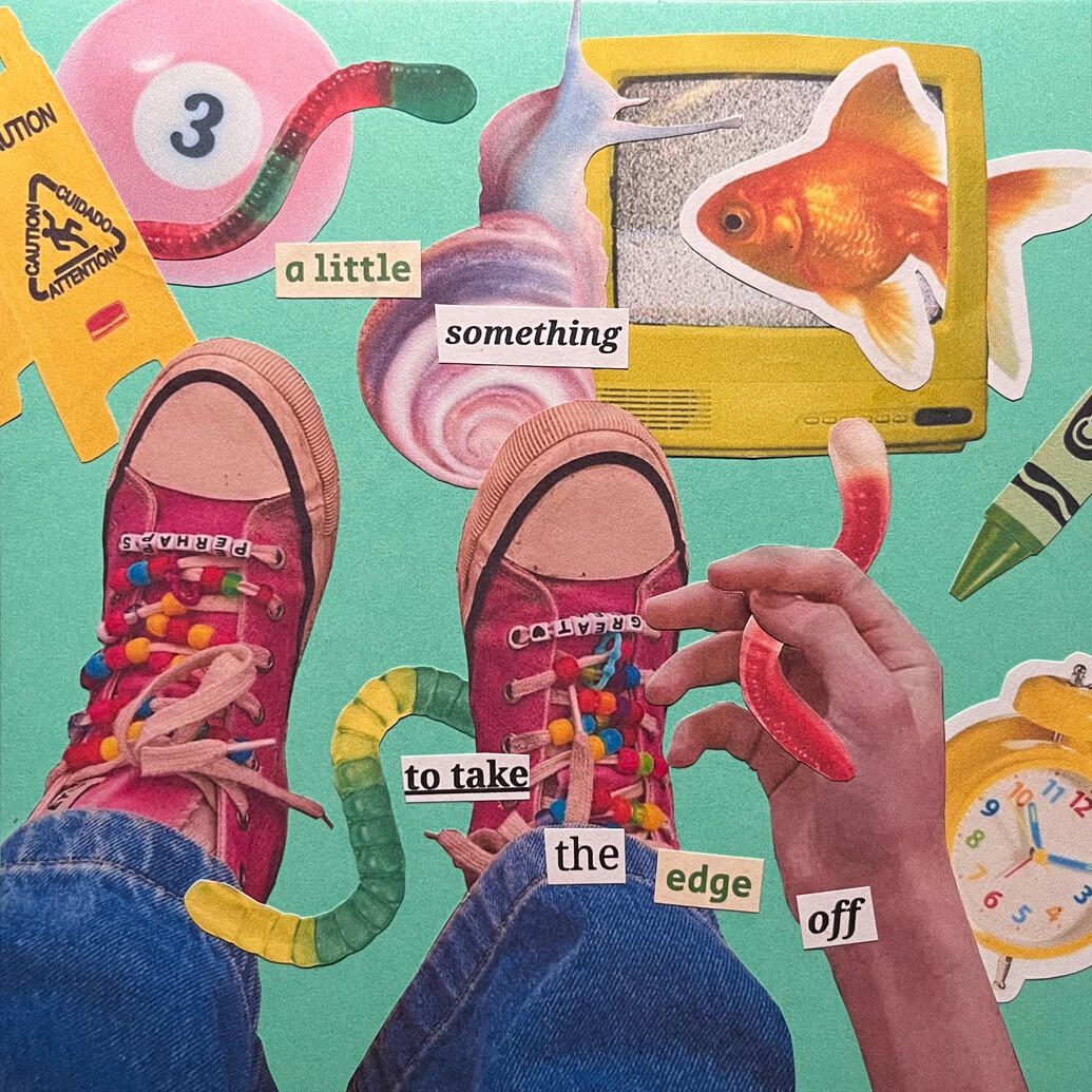 gummy worms collage (2023)