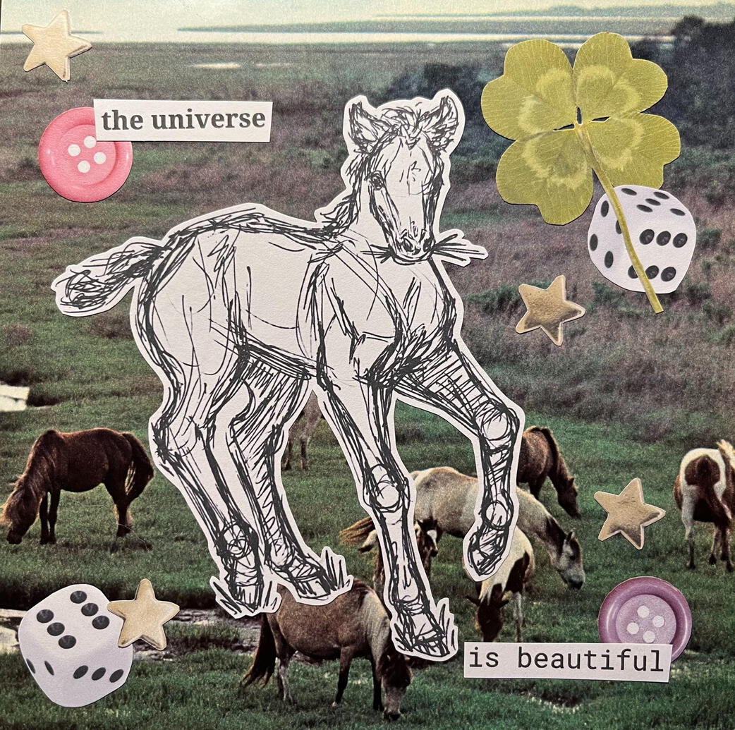 foal&#39;s gold collage, digital (2023)