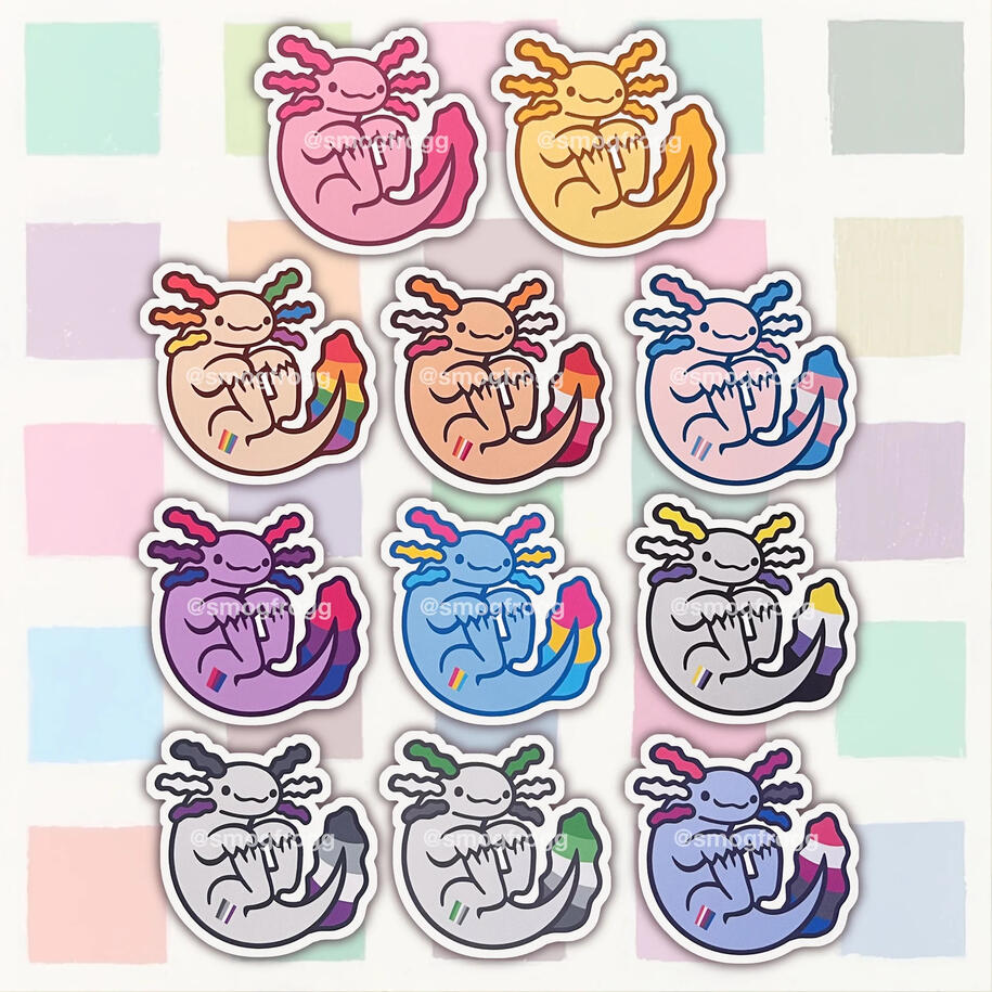 prideolotls (stickers)